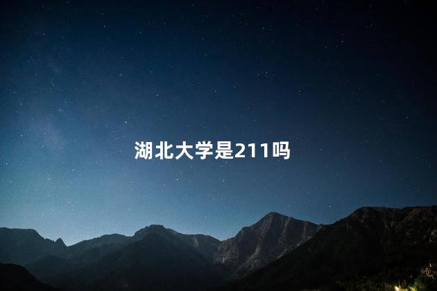 湖北大学是211吗