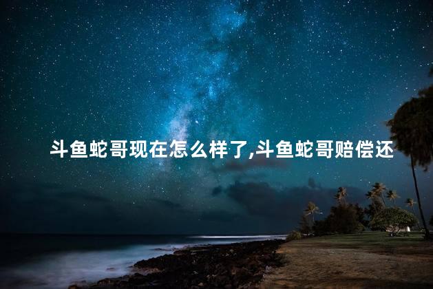 斗鱼蛇哥现在怎么样了，斗鱼蛇哥赔偿还了吗