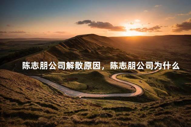 陈志朋公司解散原因，陈志朋公司为什么解散